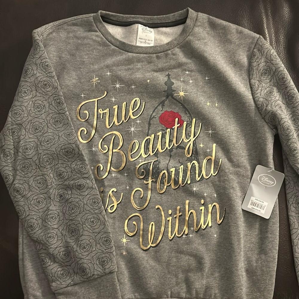 NWT Disney Beauty and the Beast sweatshirt